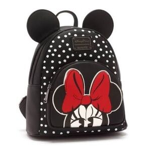 Disney Minnie Mouse Black & Red loungefly Backpack